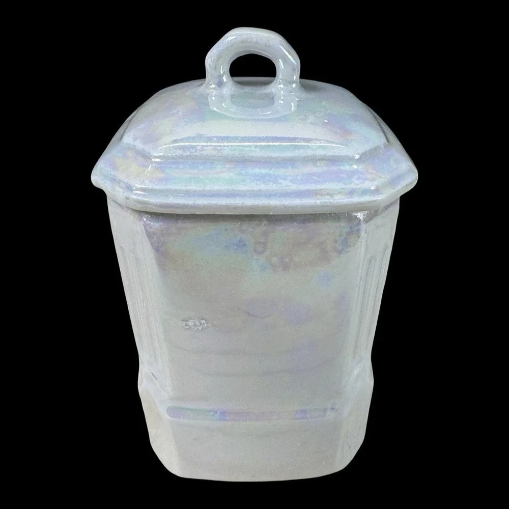 MEPOCO‎ Wares Canisters Iridescent Lustreware Germany Cinnamon Cloves Ginger 4